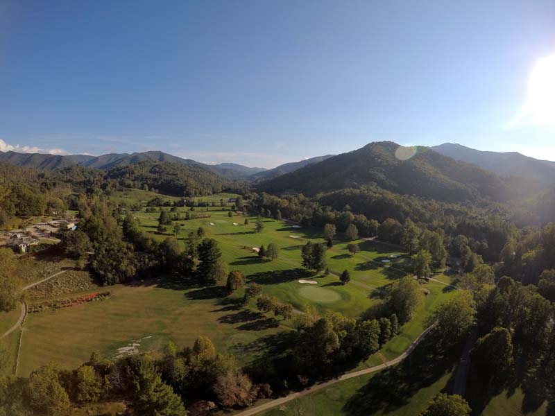 Springdale Resort at Cold Mountain golf course aerial image